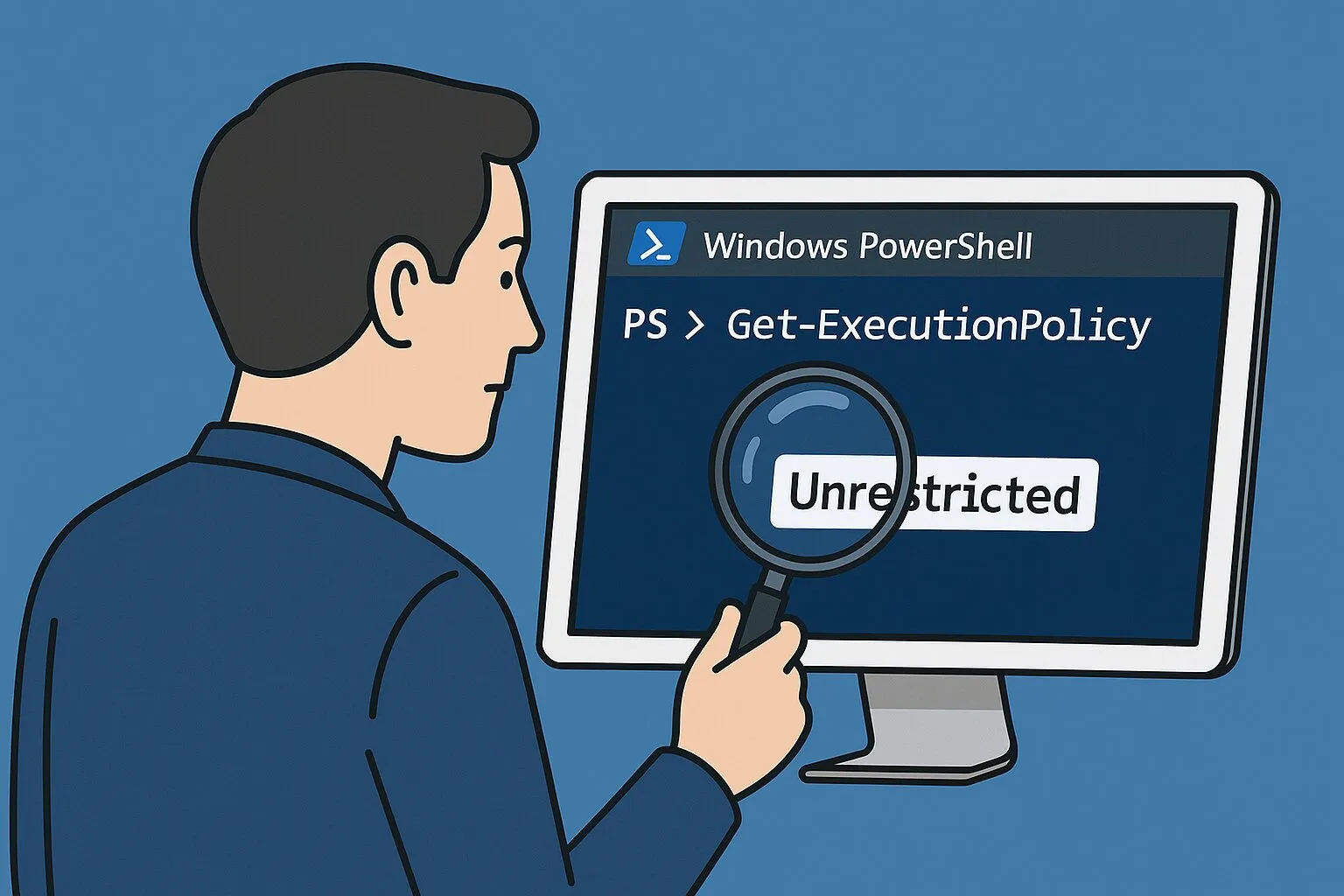 PowerShell実行ポリシーの確認方法のアイキャッチ画像