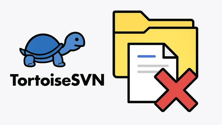 TortoiseSVNでバージョン(履歴)管理対象のフォルダやファイルを削除する方法【初心者向け】