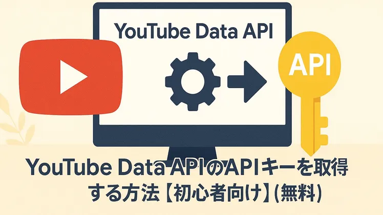 YouTube Data APIのAPIキーを取得する方法【初心者向け】【無料】