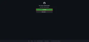 「Use passkey」ボタンを押す操作の画面キャプチャ