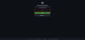 認証アプリに表示されている対象のGitHubアカウントの認証コードを入力し、「Verify」ボタンを押す操作の画面キャプチャ