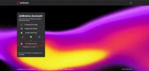 「Continue with email」ボタンを押す操作の画面キャプチャ